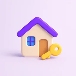 3D-Illustration: KI Voice Agent für Immobilien